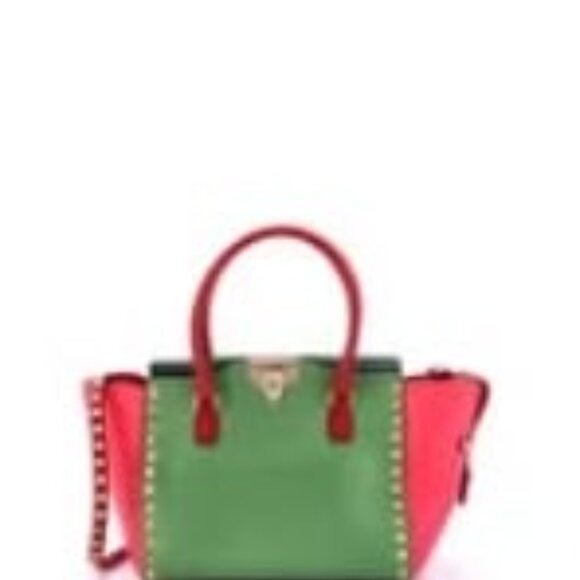 100% AUTHENTIC VALENTINO GARAVANI ROCKSTUD TOTE MULTICOLOR RETAIL $2,495 - Picture 4 of 6